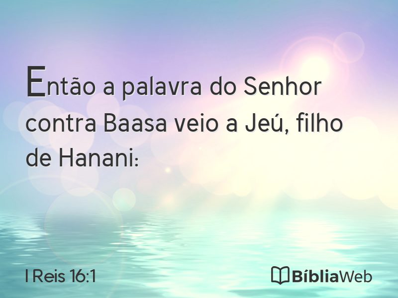 I Reis 16:1 em imagem para compartilhar