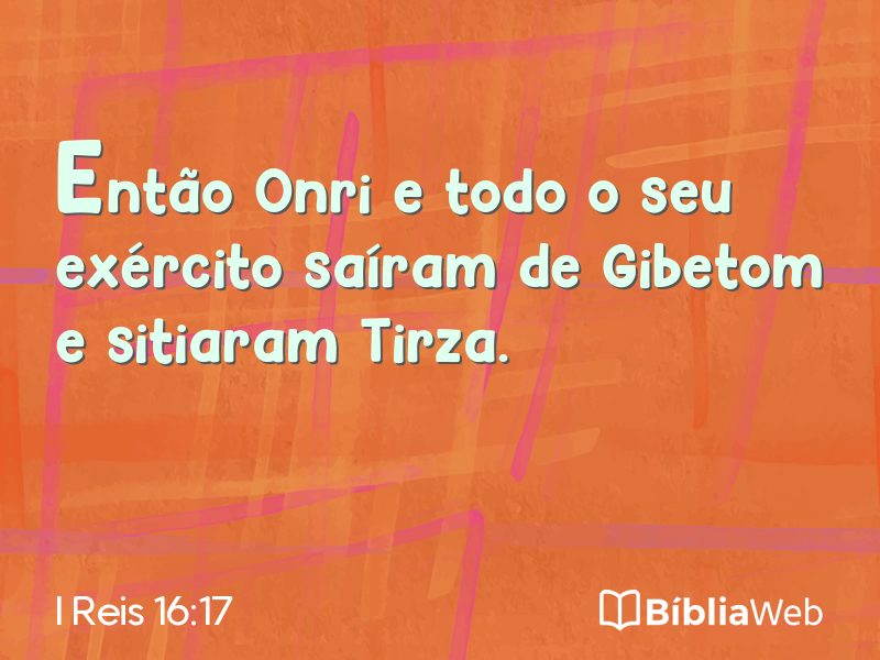 I Reis 16:17 em imagem para compartilhar