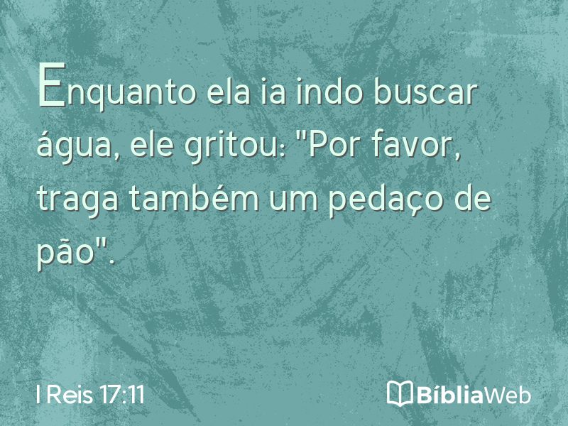 I Reis 17:11 em imagem para compartilhar