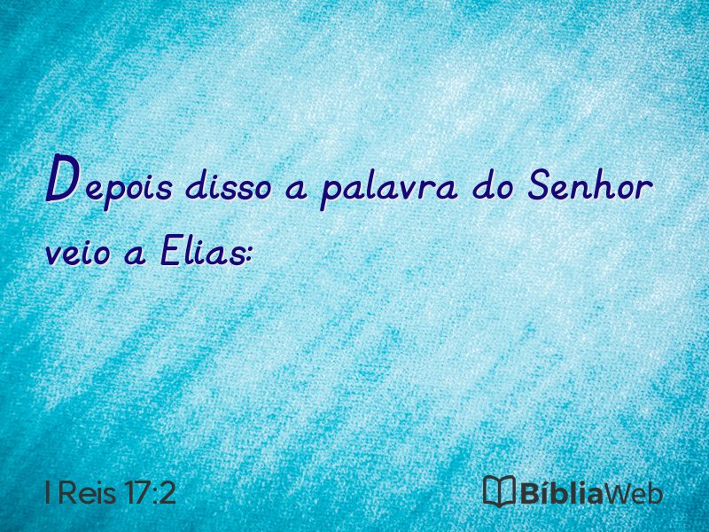 I Reis 17:2 em imagem para compartilhar