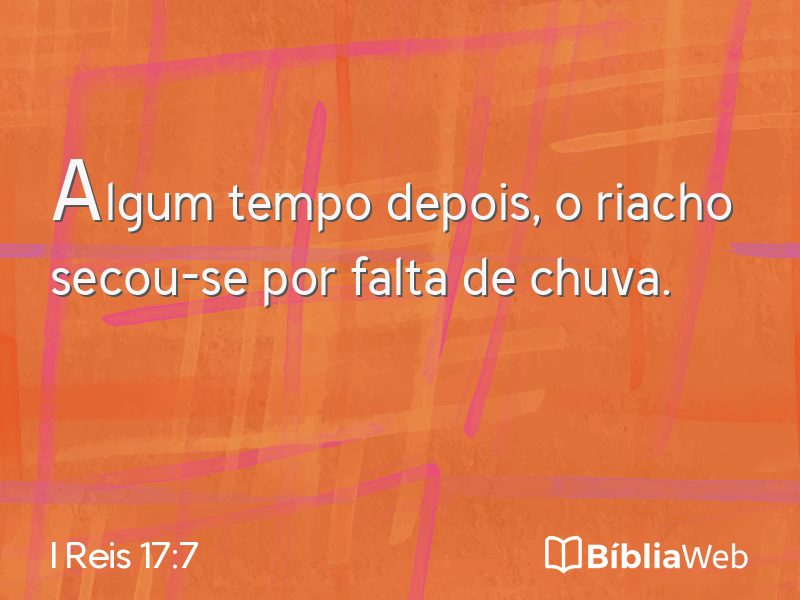 I Reis 17:7 em imagem para compartilhar