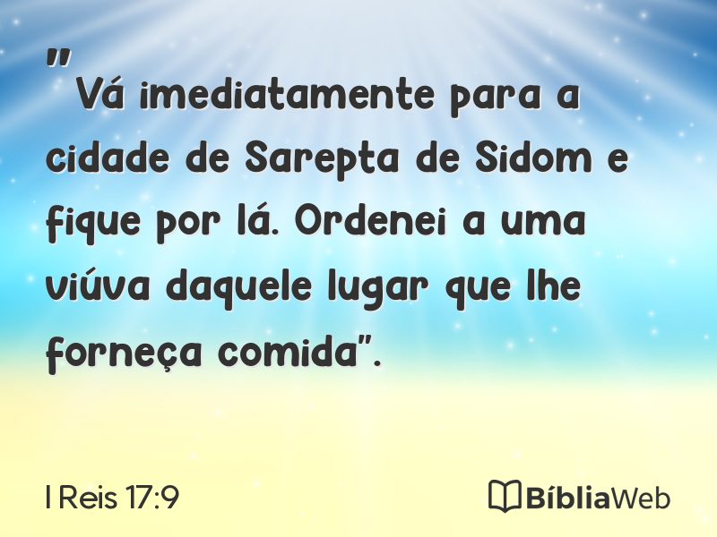 I Reis 17:9 em imagem para compartilhar