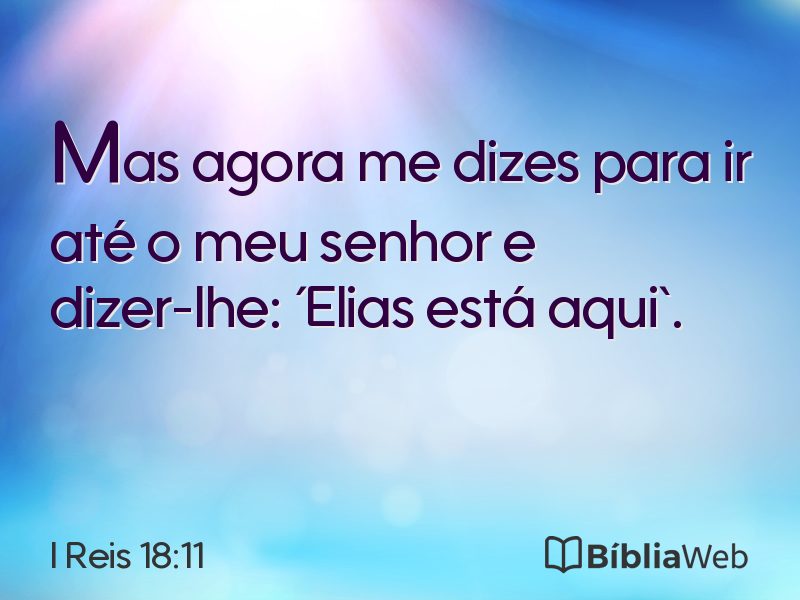I Reis 18:11 em imagem para compartilhar