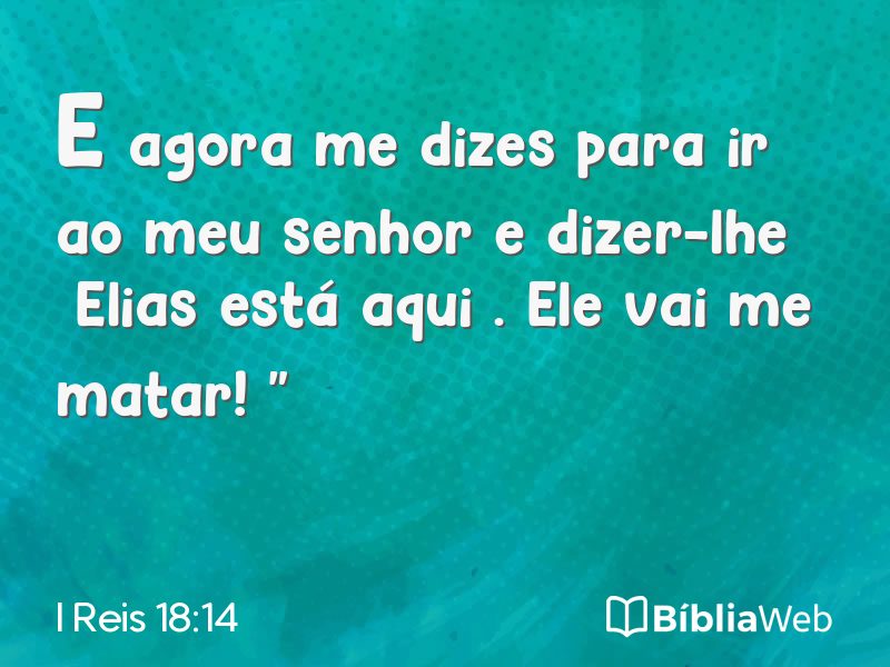 I Reis 18:14 em imagem para compartilhar