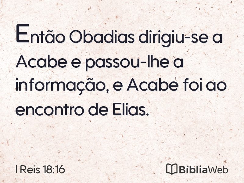 I Reis 18:16 em imagem para compartilhar