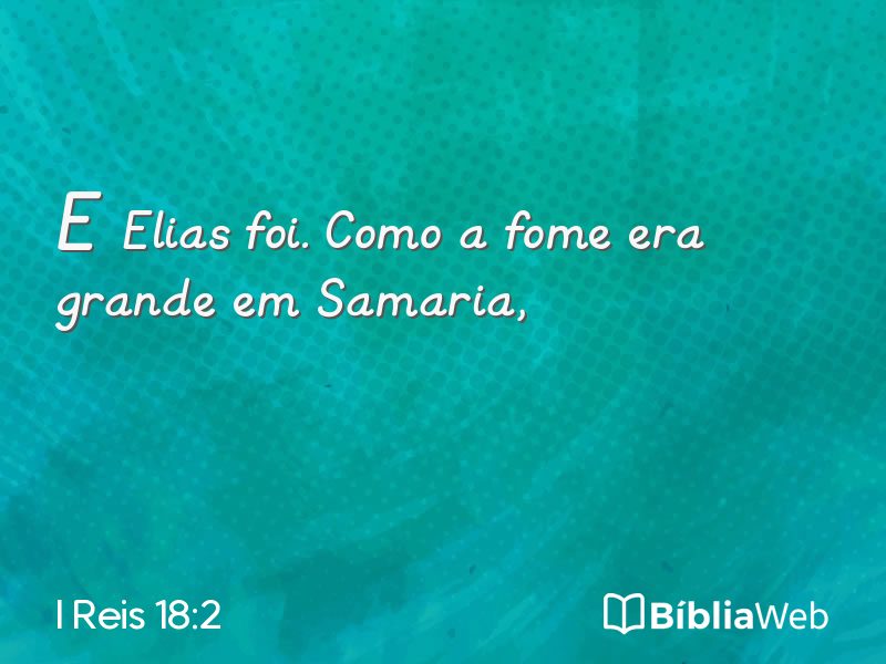 I Reis 18:2 em imagem para compartilhar