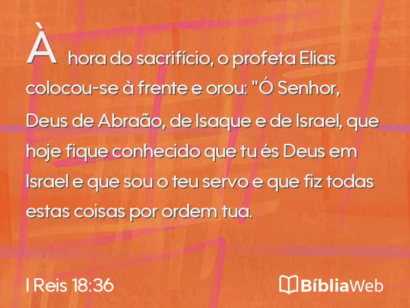 I Reis 18:36 em imagem para compartilhar