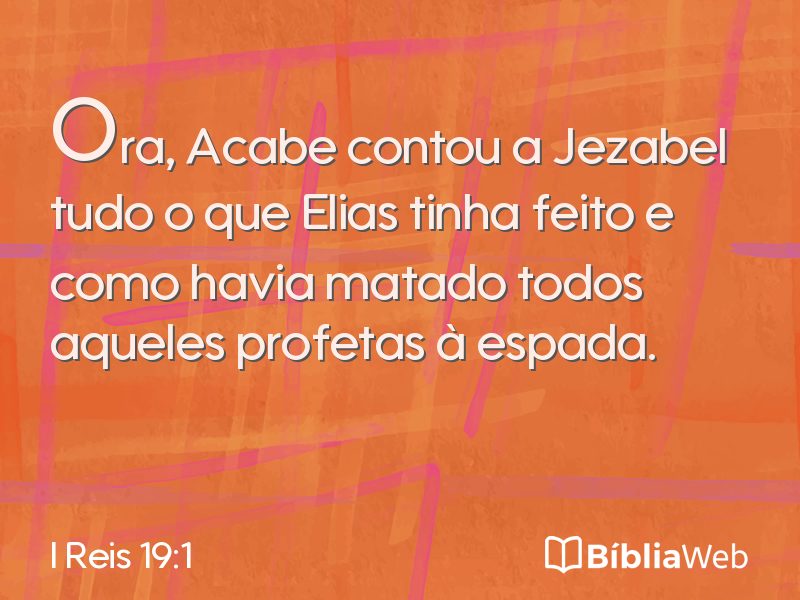 I Reis 19:1 em imagem para compartilhar