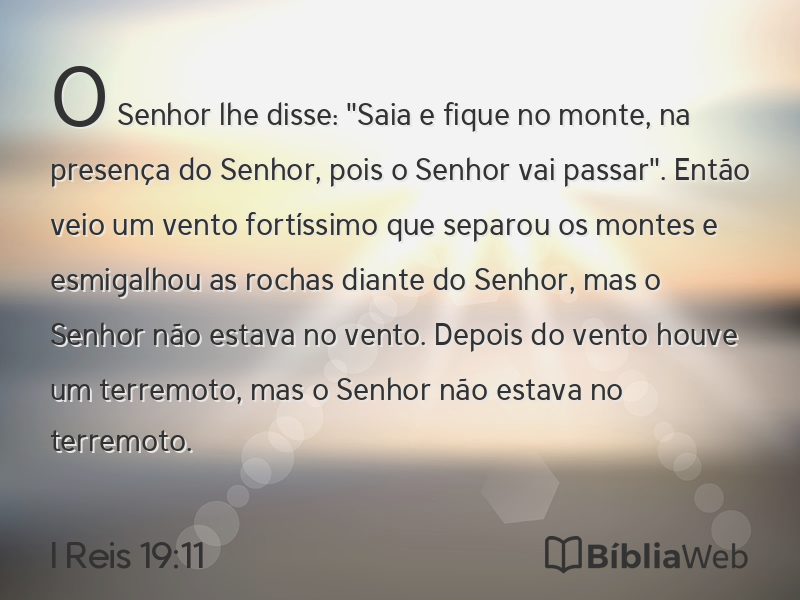I Reis 19:11 em imagem para compartilhar