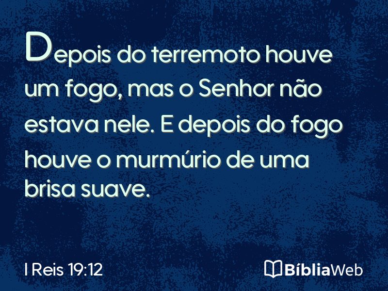 I Reis 19:12 em imagem para compartilhar