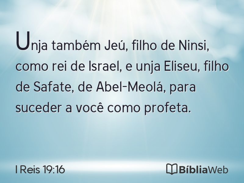 I Reis 19:16 em imagem para compartilhar