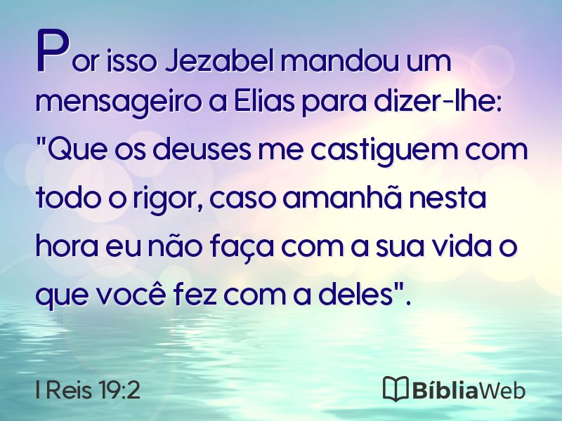 I Reis 19:2 em imagem para compartilhar
