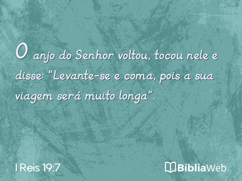 I Reis 19:7 em imagem para compartilhar