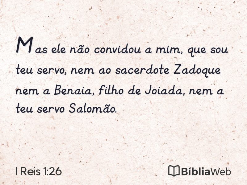 I Reis 1:26 em imagem para compartilhar