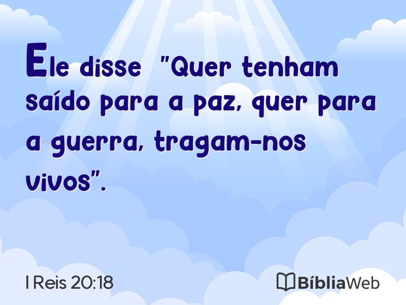 I Reis 20:18 em imagem para compartilhar