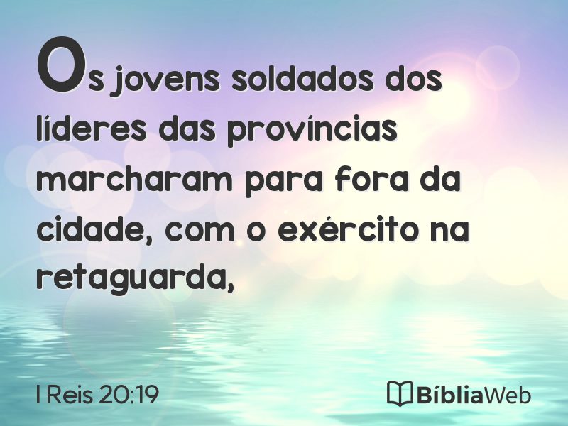 I Reis 20:19 em imagem para compartilhar