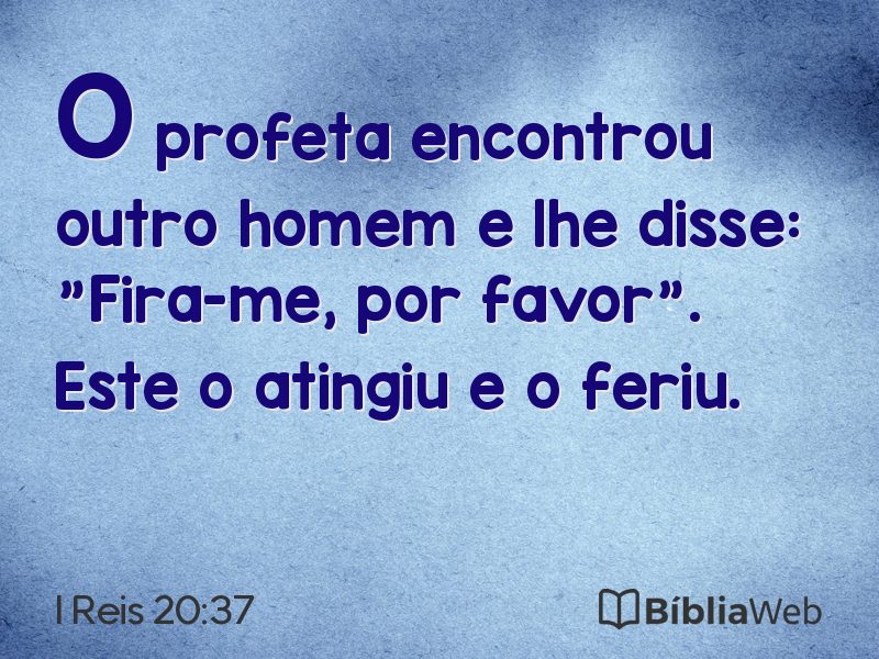 I Reis 20:37 em imagem para compartilhar