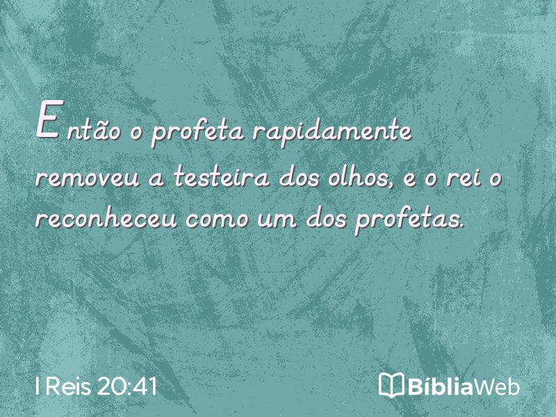 I Reis 20:41 em imagem para compartilhar