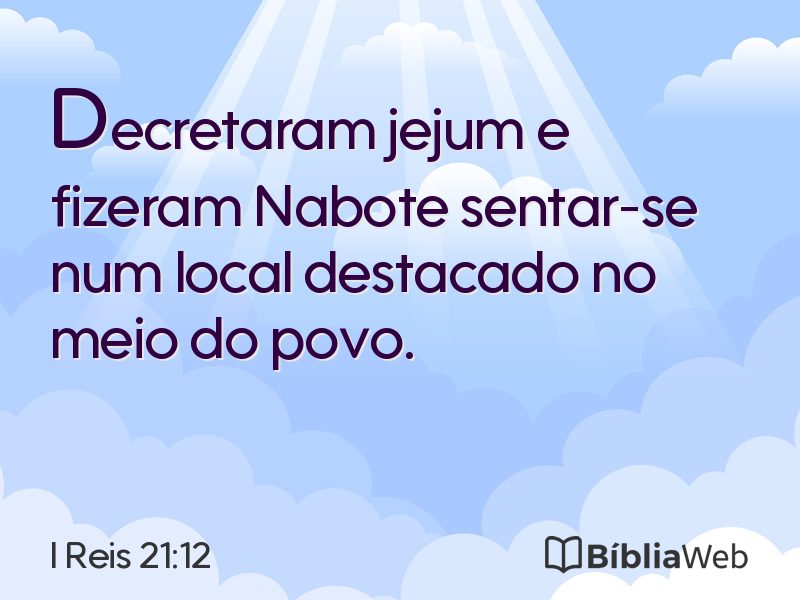 I Reis 21:12 em imagem para compartilhar