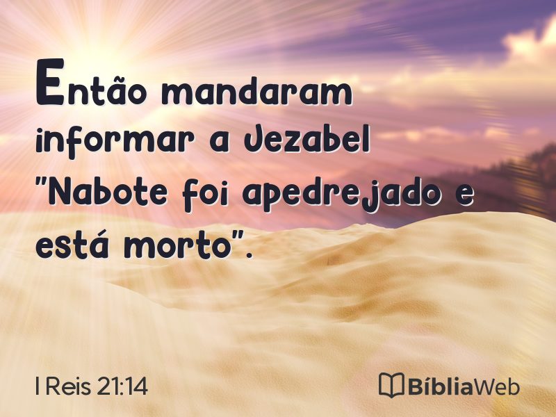 I Reis 21:14 em imagem para compartilhar
