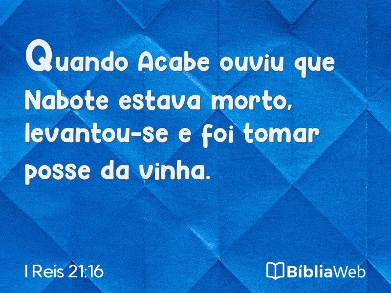 I Reis 21:16 em imagem para compartilhar