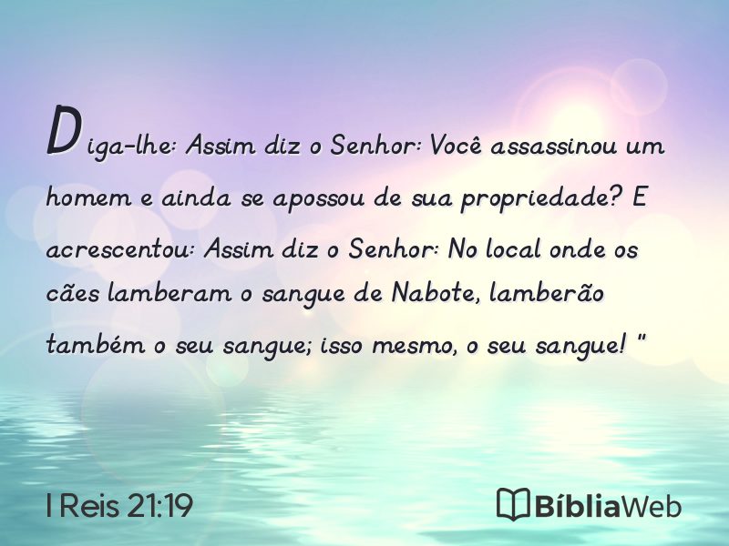 I Reis 21:19 em imagem para compartilhar