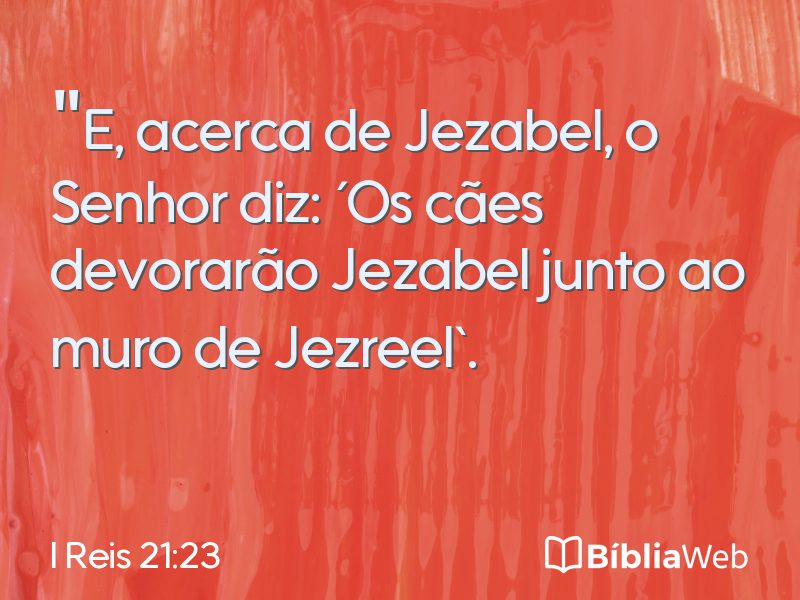 I Reis 21:23 em imagem para compartilhar