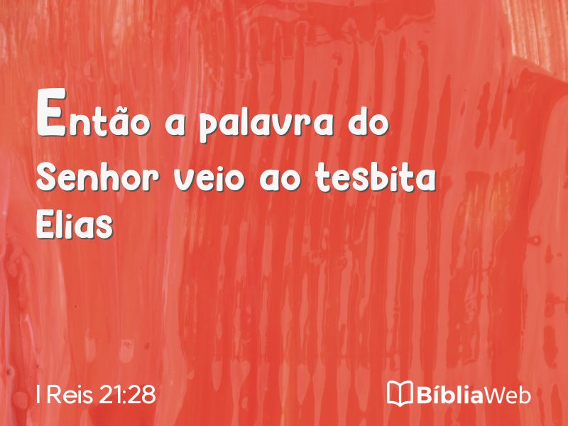I Reis 21:28 em imagem para compartilhar