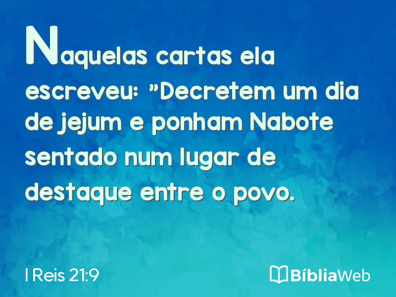 I Reis 21:9 em imagem para compartilhar