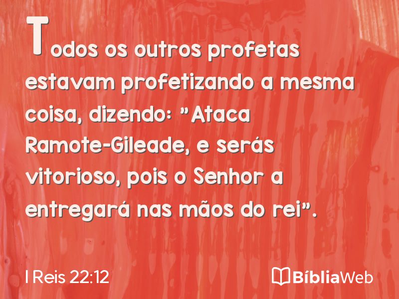 I Reis 22:12 em imagem para compartilhar