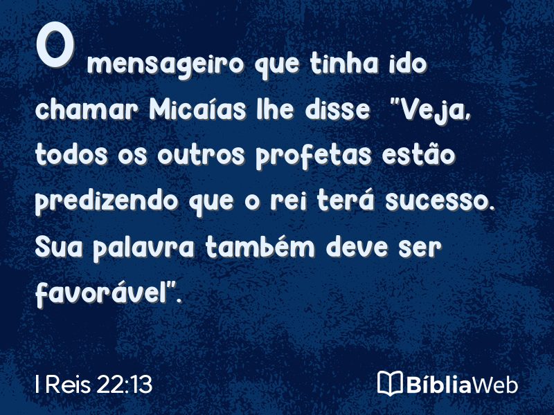 I Reis 22:13 em imagem para compartilhar