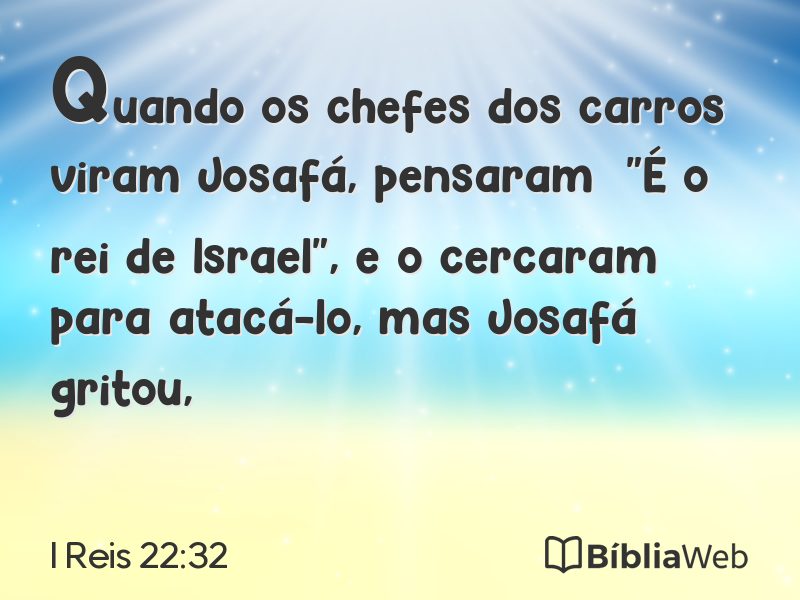 I Reis 22:32 em imagem para compartilhar