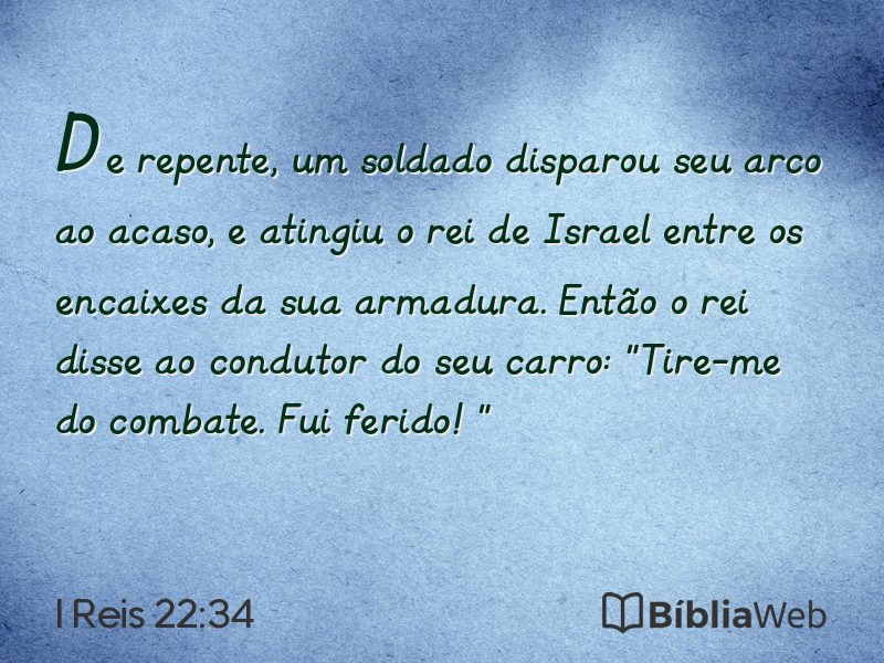 I Reis 22:34 em imagem para compartilhar