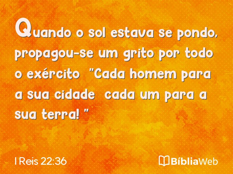 I Reis 22:36 em imagem para compartilhar