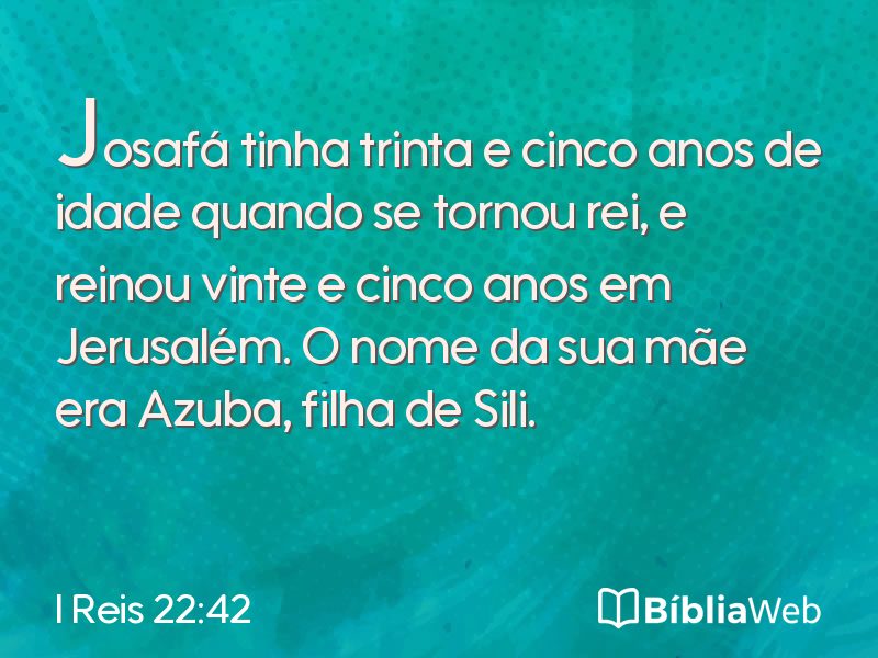 I Reis 22:42 em imagem para compartilhar