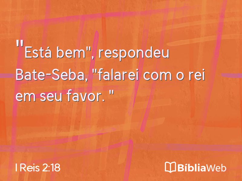 I Reis 2:18 em imagem para compartilhar