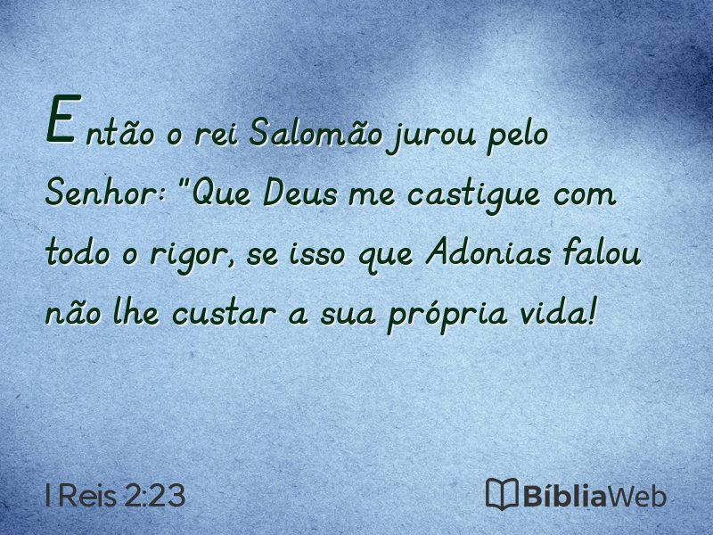 I Reis 2:23 em imagem para compartilhar