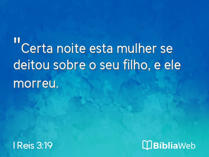 I Reis 3:19 em imagem para compartilhar