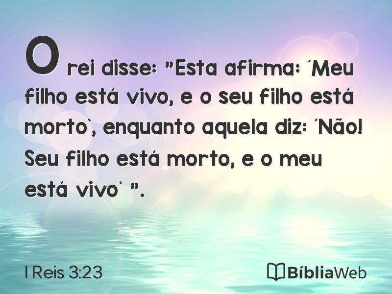 I Reis 3:23 em imagem para compartilhar