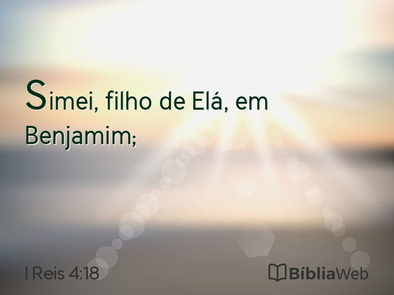 I Reis 4:18 em imagem para compartilhar