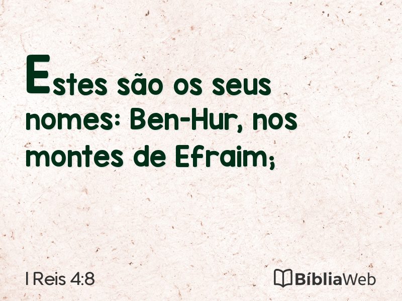 I Reis 4:8 em imagem para compartilhar