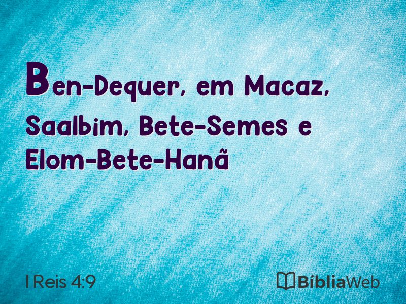 I Reis 4:9 em imagem para compartilhar