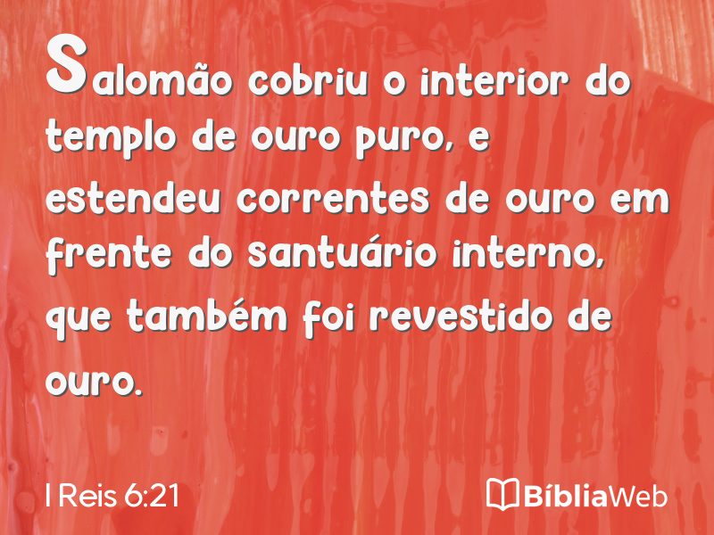 I Reis 6:21 em imagem para compartilhar