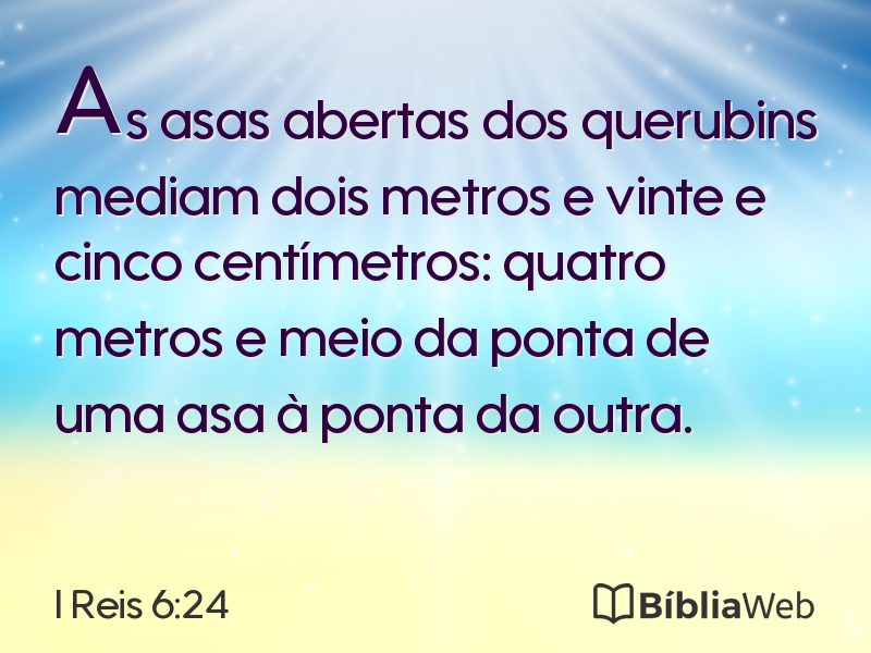 I Reis 6:24 em imagem para compartilhar