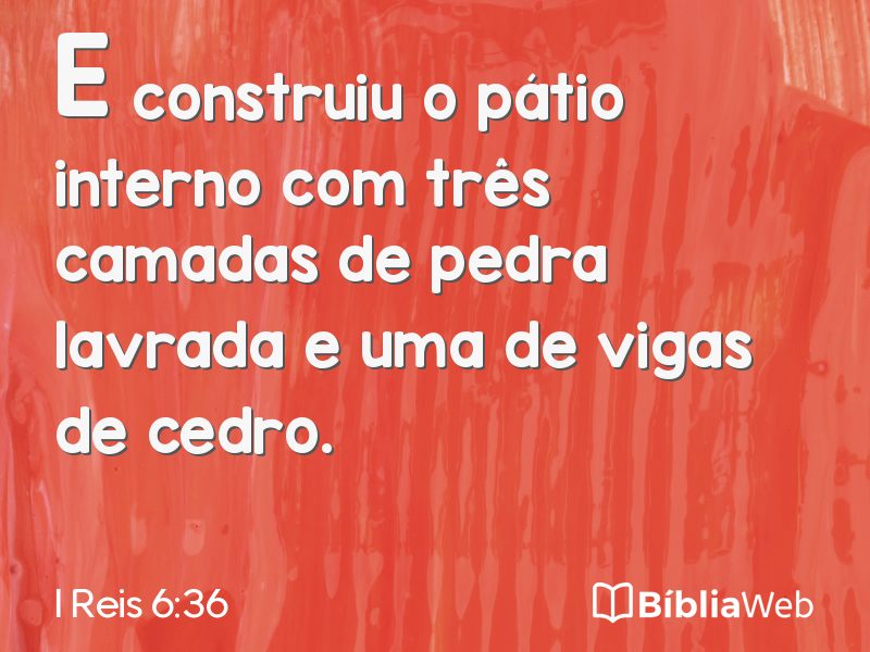 I Reis 6:36 em imagem para compartilhar