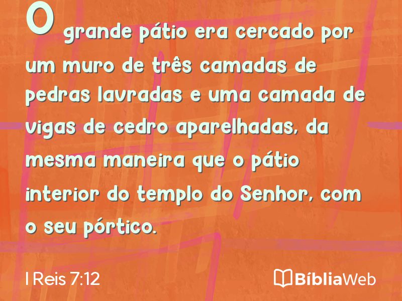 I Reis 7:12 em imagem para compartilhar