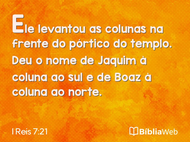 I Reis 7:21 em imagem para compartilhar