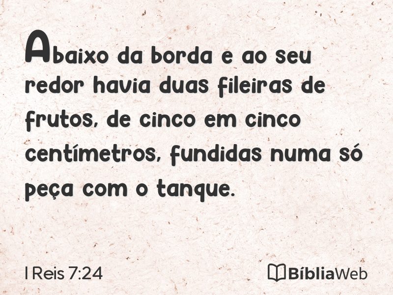 I Reis 7:24 em imagem para compartilhar