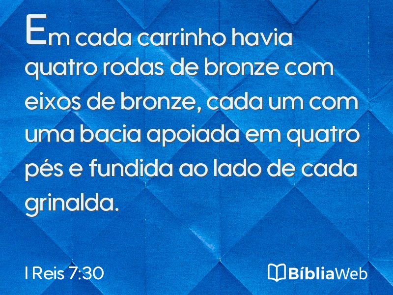 I Reis 7:30 em imagem para compartilhar