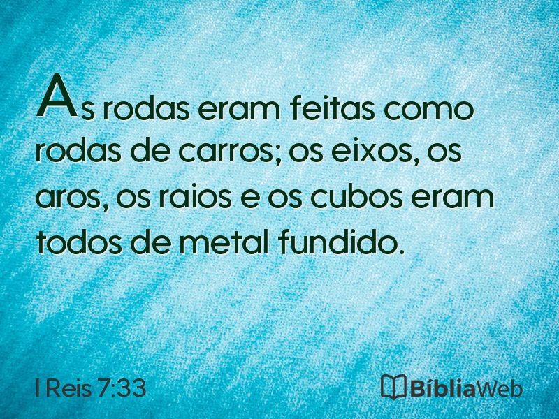 I Reis 7:33 em imagem para compartilhar